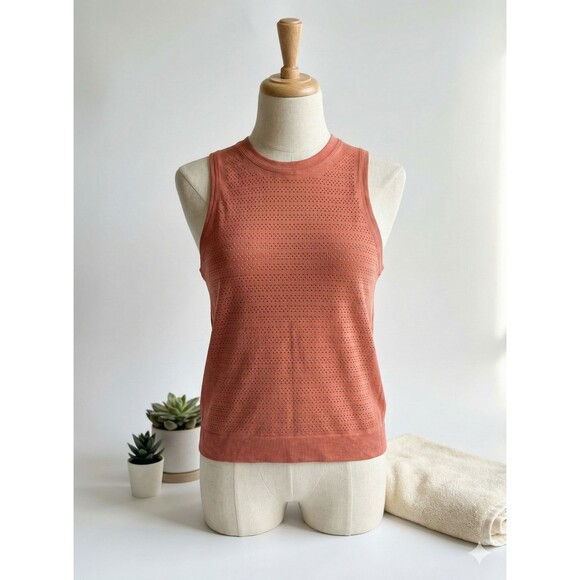 Lululemon Breeze By Muscle Tank Top Squad Brick Orange Without size tag (Size 6) - Picture 2 of 7
